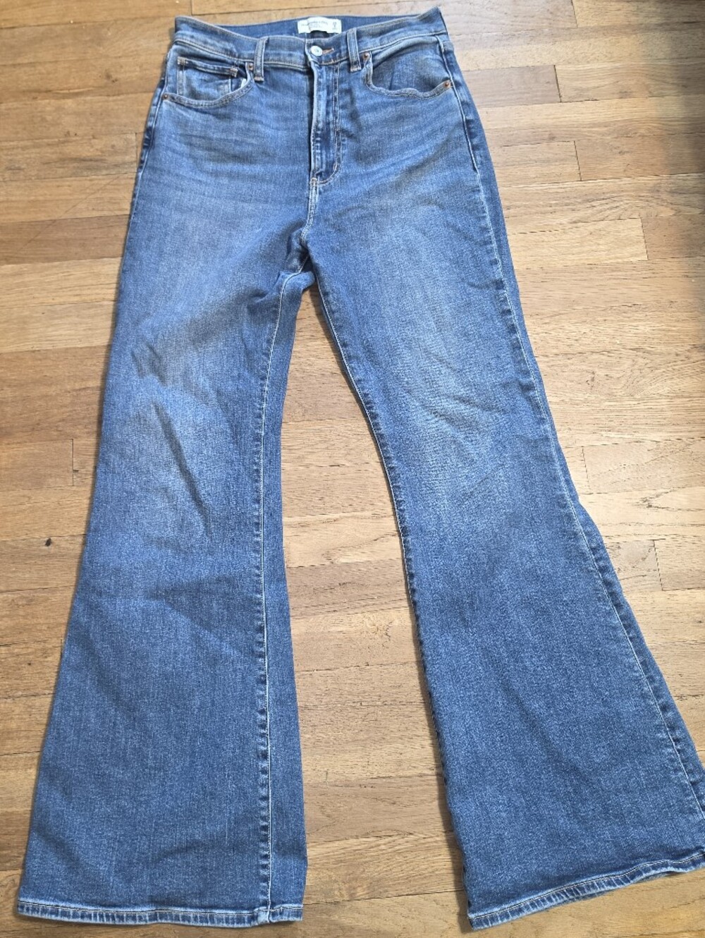 Abercrombie & Fitch Light Blue Straight-Leg Jeans